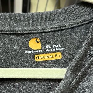 Carhartt Lot of 3 Henley Short sleeved Tees with Yellow Emblem. XLT